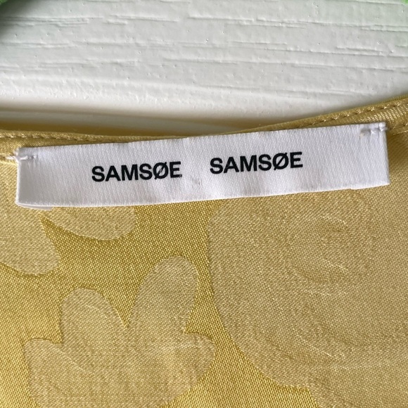 Samsoe Samsoe Adelina Tonal Jasquard Wrap Dress - Picture 10 of 11